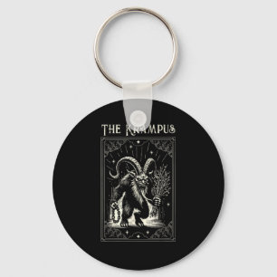 Krampus Tarot Card Design Christmas Season Evil Pa Keychain