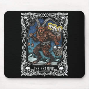 Krampus Tarot Card Design Christmas Season Evil Pa Mouse Pad