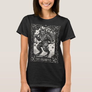 Krampus Tarot Card Design Christmas Season Evil Pa T-Shirt