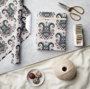 Krampus Wrapping Paper