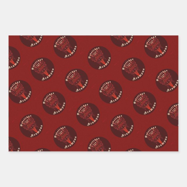 Krampus Wrapping Paper (3 designs) (Front)