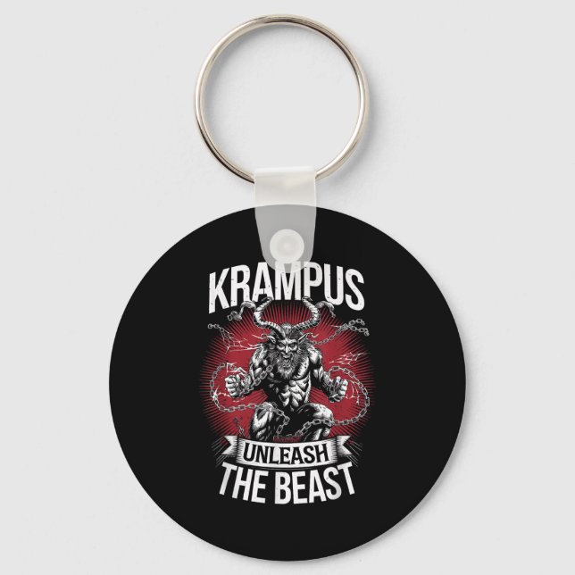 Krampusnacht Christmas Monster Krampus Lover Festi Keychain (Front)