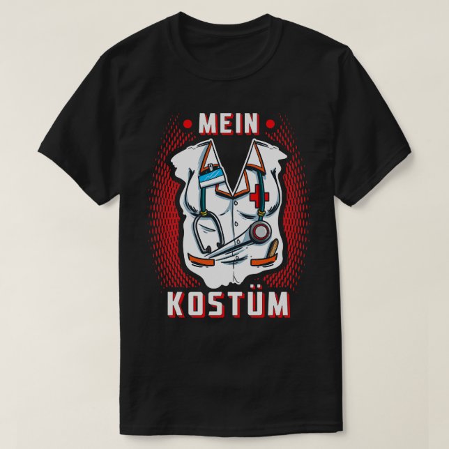 Krankenschwester Kostm Arztherin Karneval Fasching T-Shirt (Design Front)