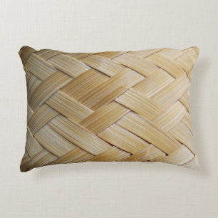 Kratip Thai Lao Isan Bamboo Rice Basket Accent Pillow