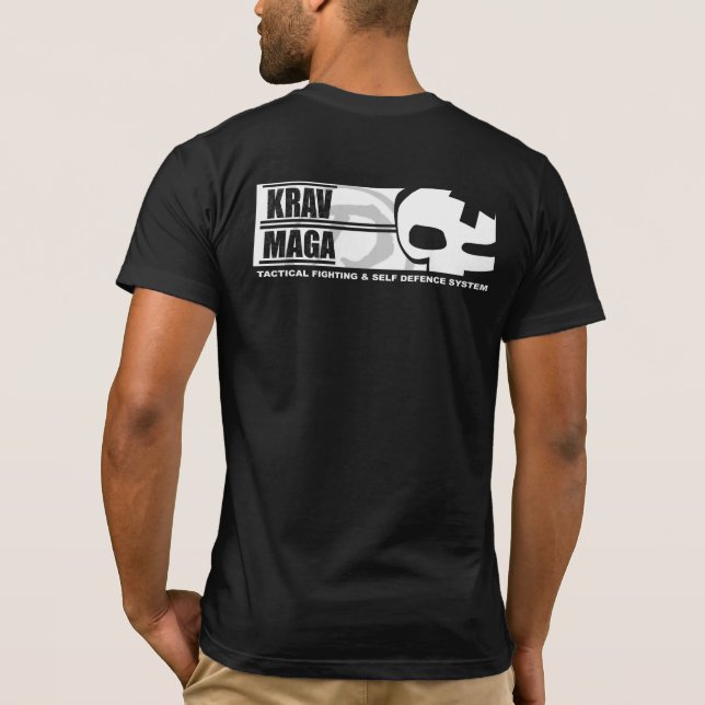 Krav Maga: Big Skull Back T-Shirt (Back)
