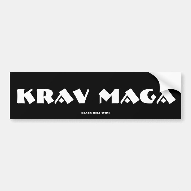 Krav Maga Bumper Sticker (Front)