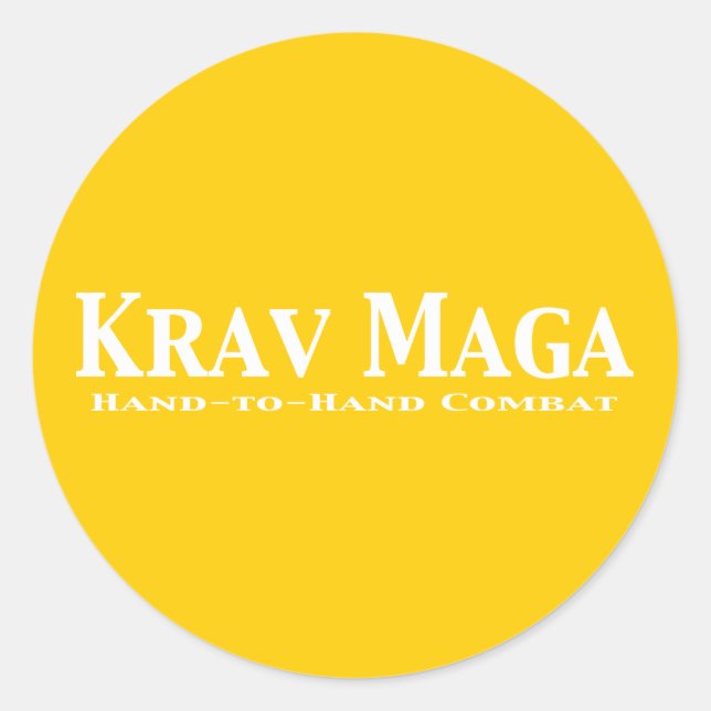 Krav Maga Gifts Classic Round Sticker (Front)