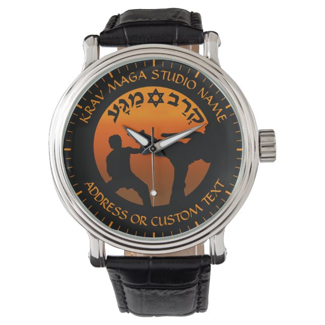 Krav Maga Israeli Combat System Studio Owner Watch (Front)
