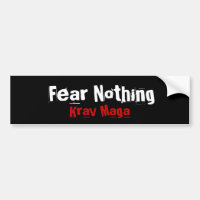 Krav Maga martial arts bumpersticker