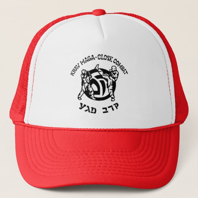 Krav Maga Martial Arts Krav Maga And KAPAP Trucker Hat (Front)