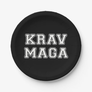 Krav Maga Paper Plate
