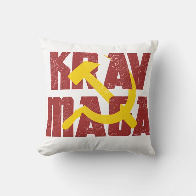 Krav Maga Russia Soviet Union Throw Pillow (Front)