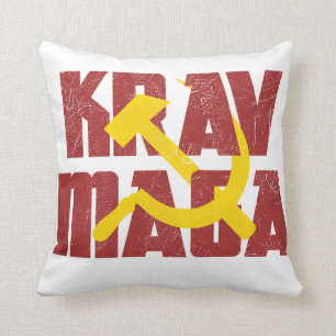 Krav Maga Russia Soviet Union Throw Pillow