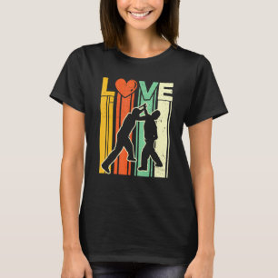 Krav Maga Self Defence Martial Arts- Mma Love Retr T-Shirt