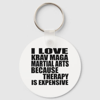 KRAV MAGAI LOVE KRAV MAGA MARTIAL ARTS BECAUSE TA KEYCHAIN