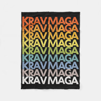 Krav Mega Self Defense Training Martial Arts Fitne Fleece Blanket