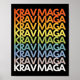 Krav Mega Self Defense Training Martial Arts Fitne Poster