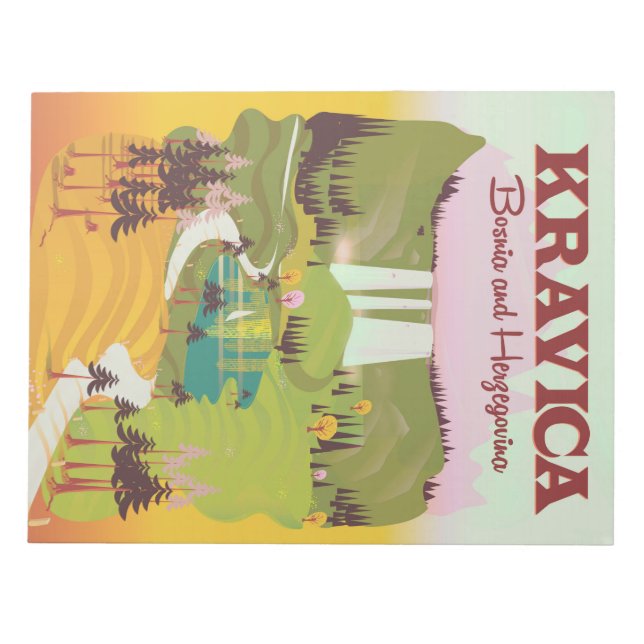 Kravica Waterfalls  Bosnia and Herzegovina Notepad (Front)