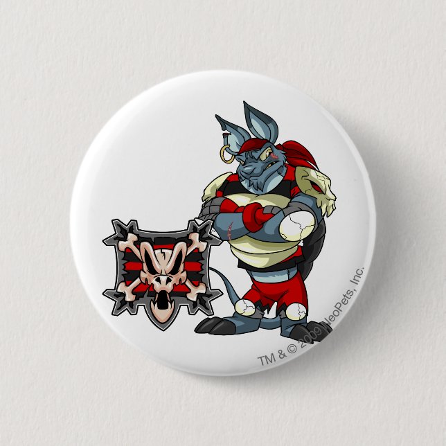Krawk Island Team Captain 1 2 Inch Round Button (Front)