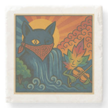 Krazy Kat Sunflower coaster