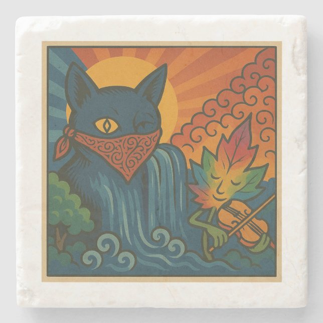 Krazy Kat Sunflower coaster (Front)