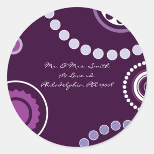 KRAZY POLKA DOT Astract Mariage Répondre Sticker j