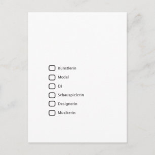Kreative Hipster Postcard