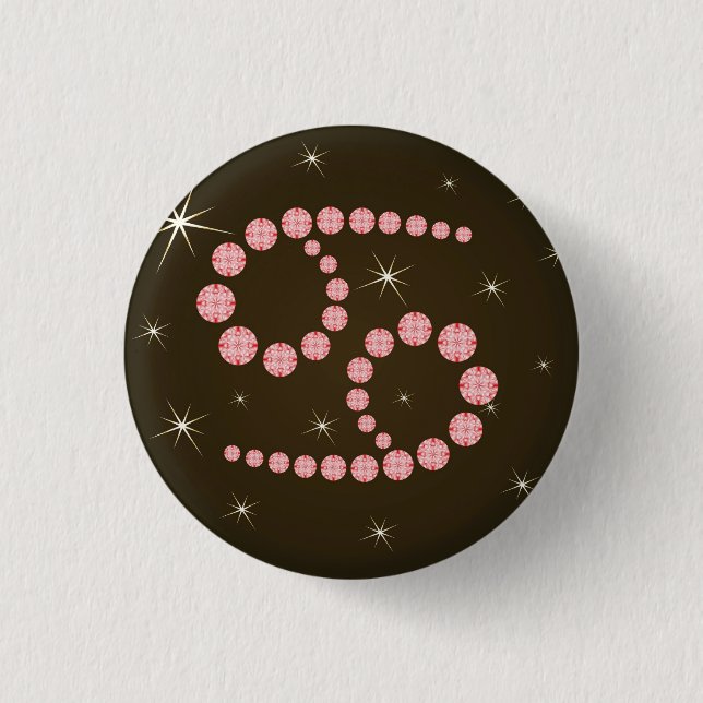 Krebs 22. Juni bis 22. Juli Buttons (Front)
