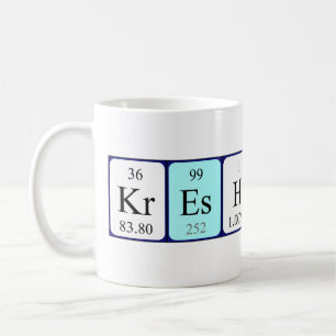 Kreshnik periodic table name mug