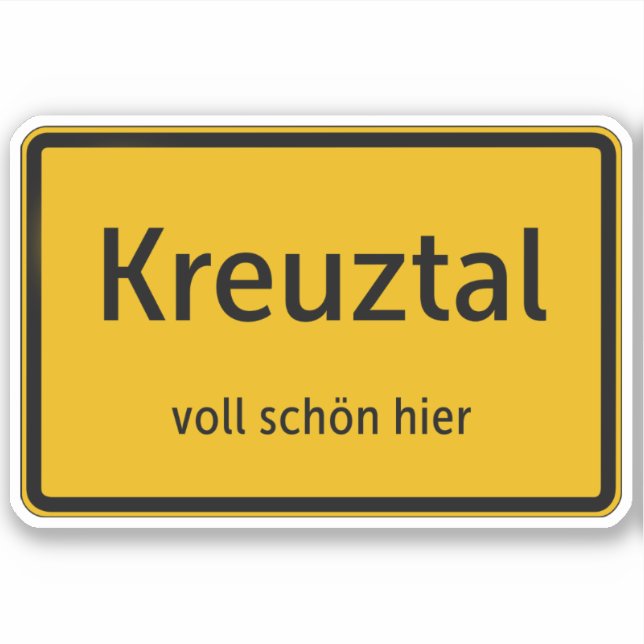 Kreuztal Sticker Autosticker (Front)
