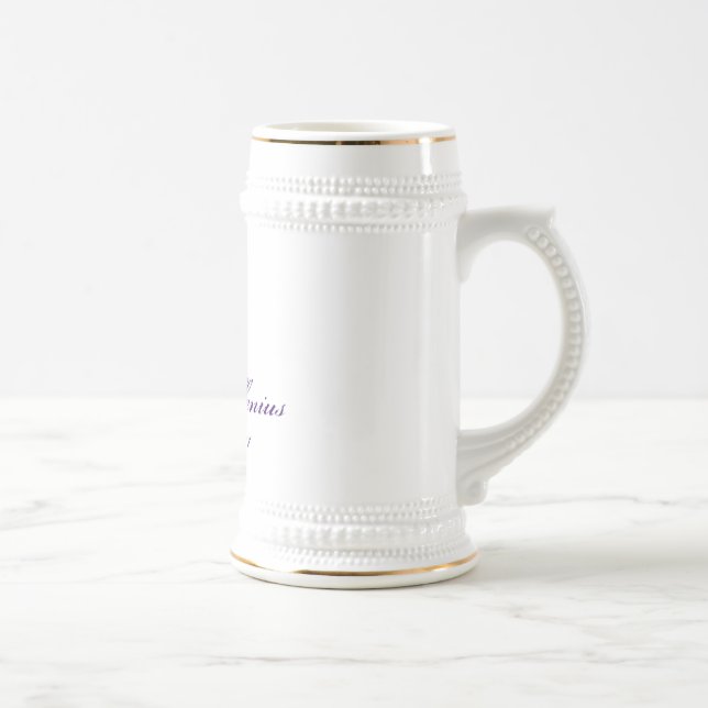 KreweShieldcrop, Krewe of Cylleniu... - Customized Beer Stein (Right)