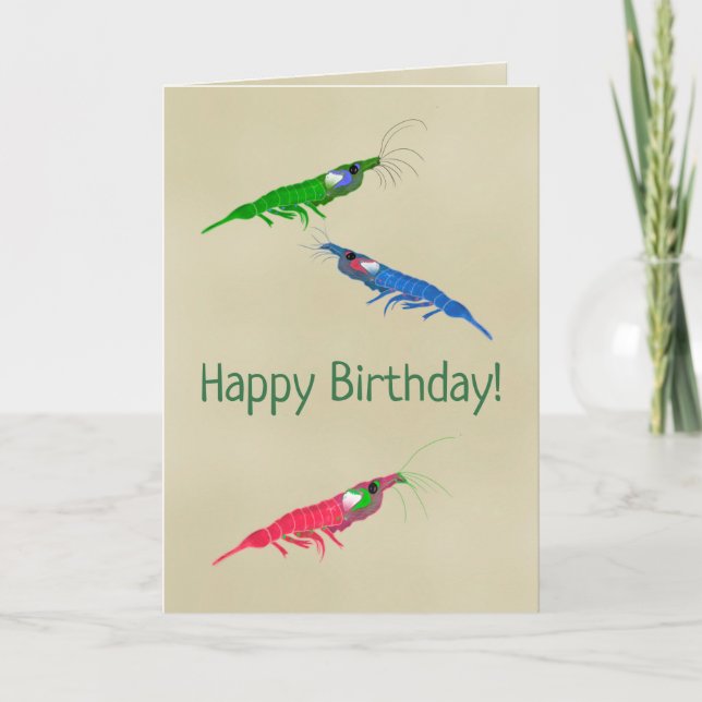 Krill Happy Birthday Card (Front)