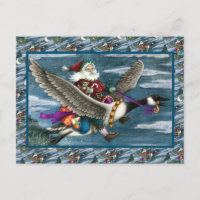 KRIS KRINGLE AND TOYS ON CANADIAN GOOSE CHRISTMAS