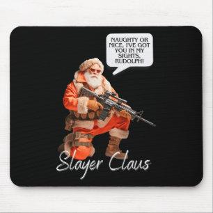 Kris Kringle Festive Hunting Xmas Santa Claus Camo Mouse Pad