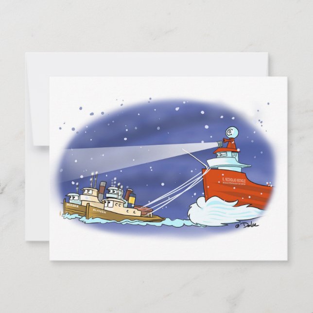 Kris Kringle freighter flat card (Front)