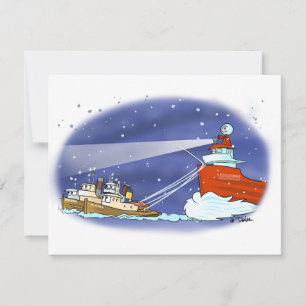 Kris Kringle freighter flat card