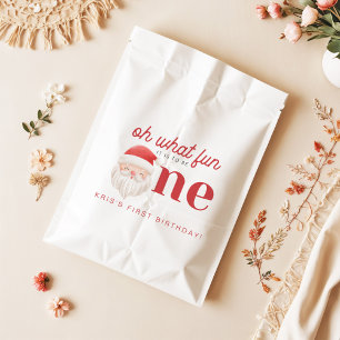 KRIS Oh What Fun Christmas 1st Birthday Favour Bag