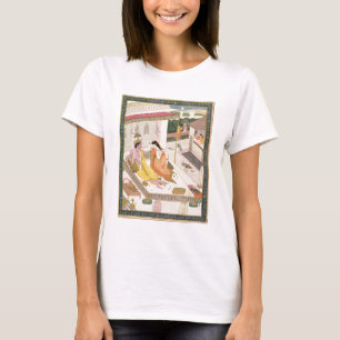 Krishna and Radha on a bed in a Mogul palace, Punj T-Shirt