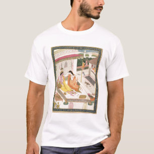 Krishna and Radha on a bed in a Mogul palace, Punj T-Shirt