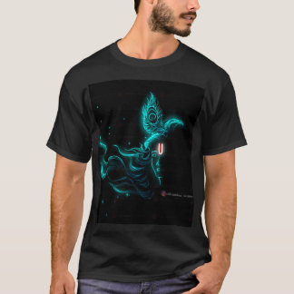Krishna et plus Pankh design T-shirt pour hommes