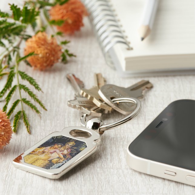 KRISHNA - hindu deity - Keychain (Side)
