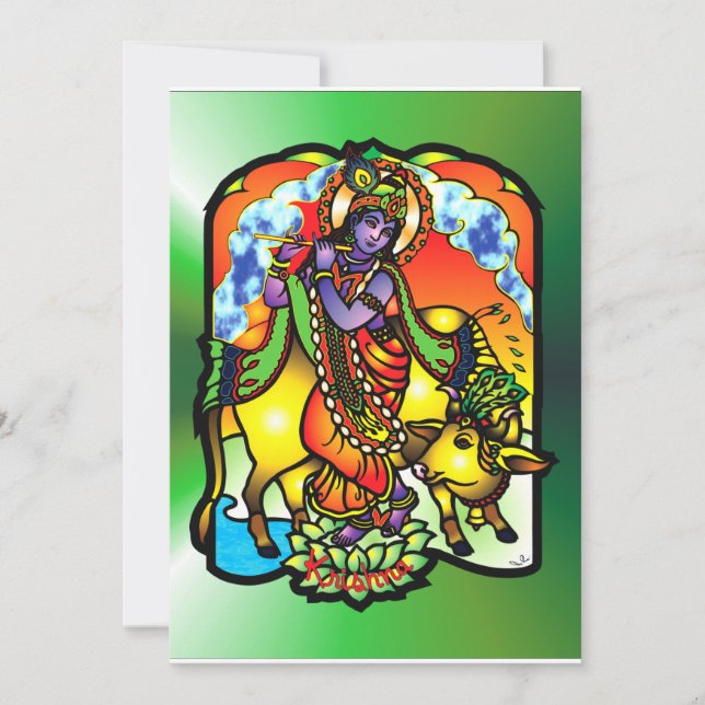 Krishna Invitation (Front)