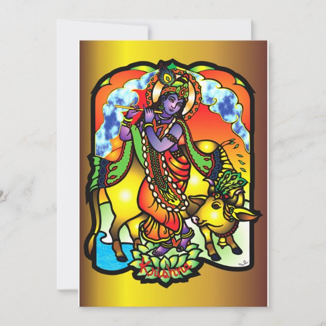 Krishna Invitation (Front)