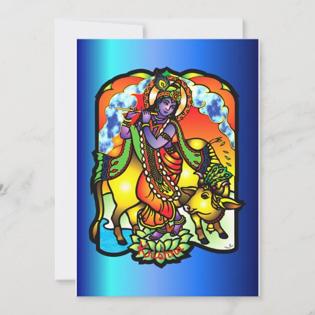 Krishna Invitation (Front)