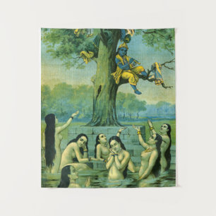 Krishna Leela by Raja Ravi Varma Tapestry