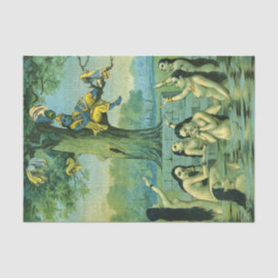 Krishna Leela by Raja Ravi Varma Tissue Paper