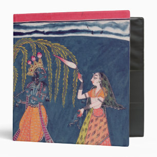 Krishna playing a flute, from the 'Vahula Binder