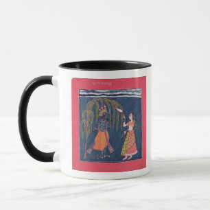 Krishna playing a flute, from the 'Vahula Mug