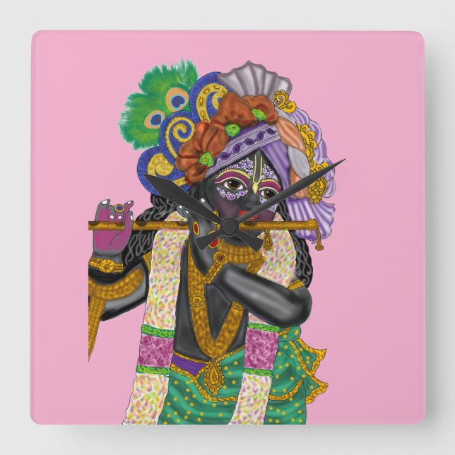 Krishna Wall Clock (Front)