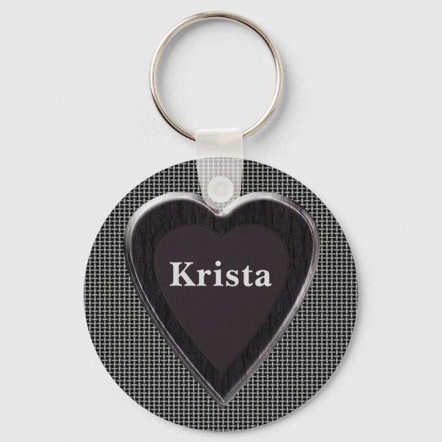 Krista Stole My Heart Keychain (Front)